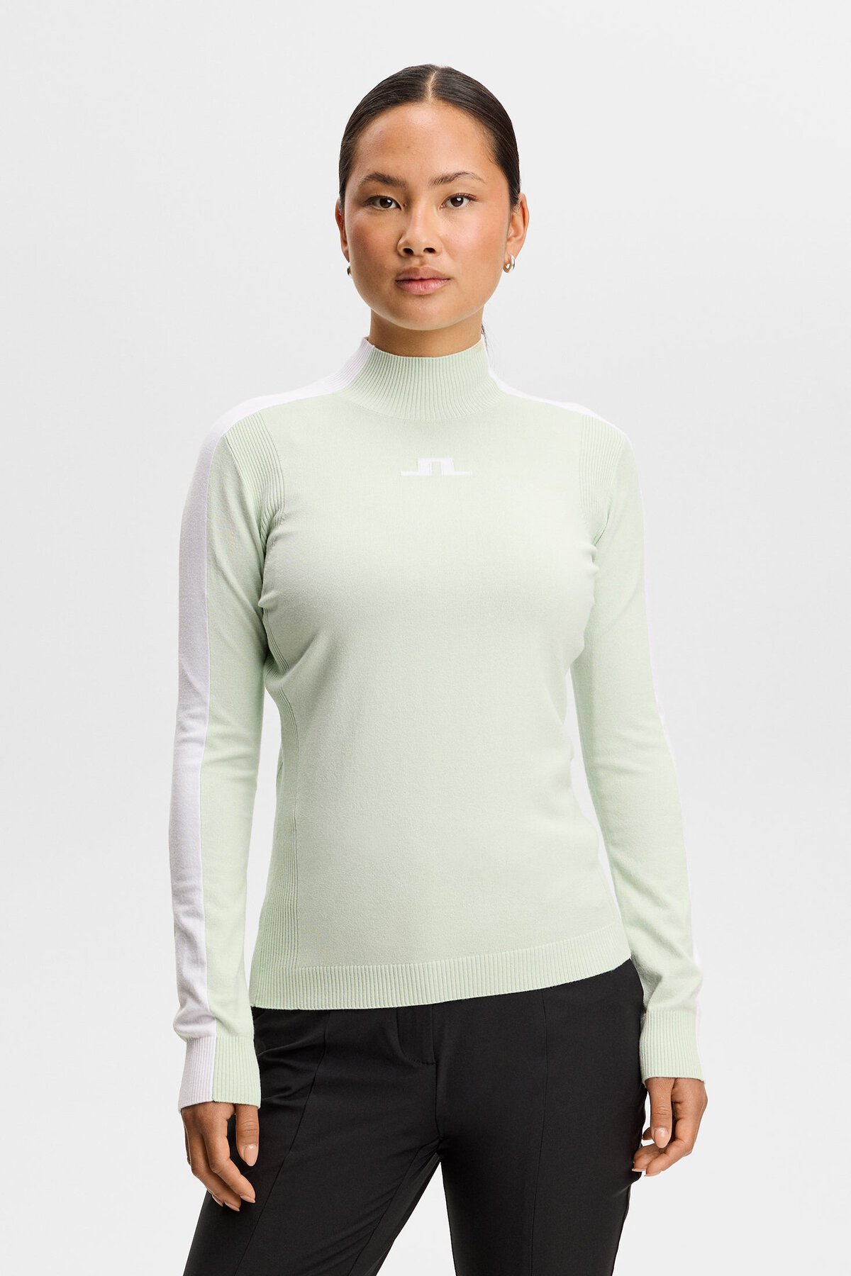J.Lindeberg Adia Knitted Golf Sweater | Subtle Green